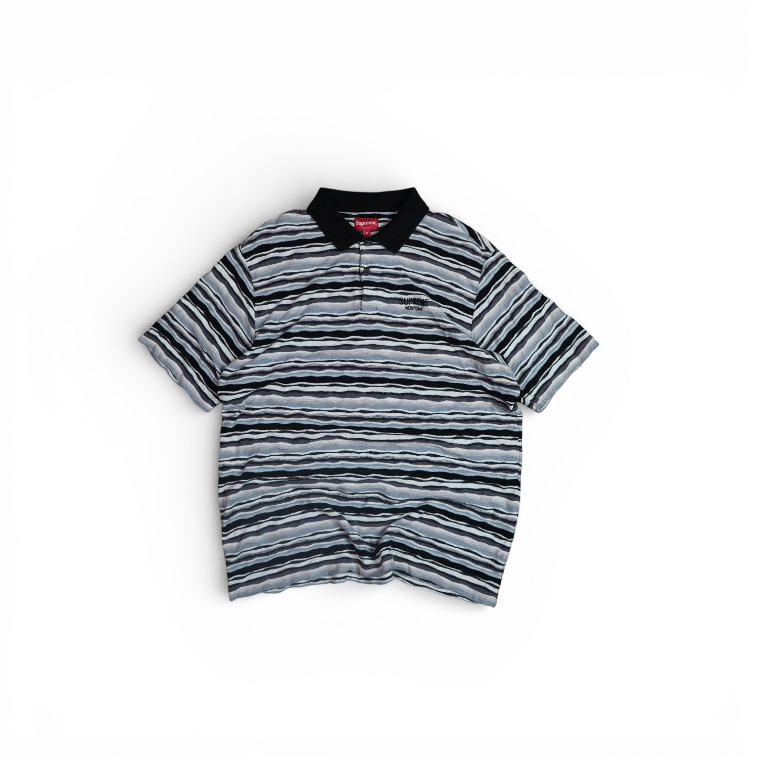 Supreme Textured Striped Polo Shirt