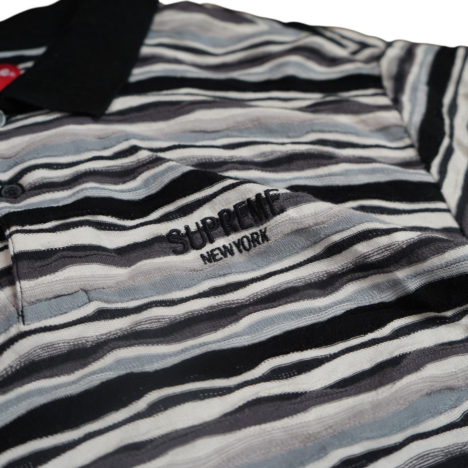 Supreme Textured Striped Polo Shirt