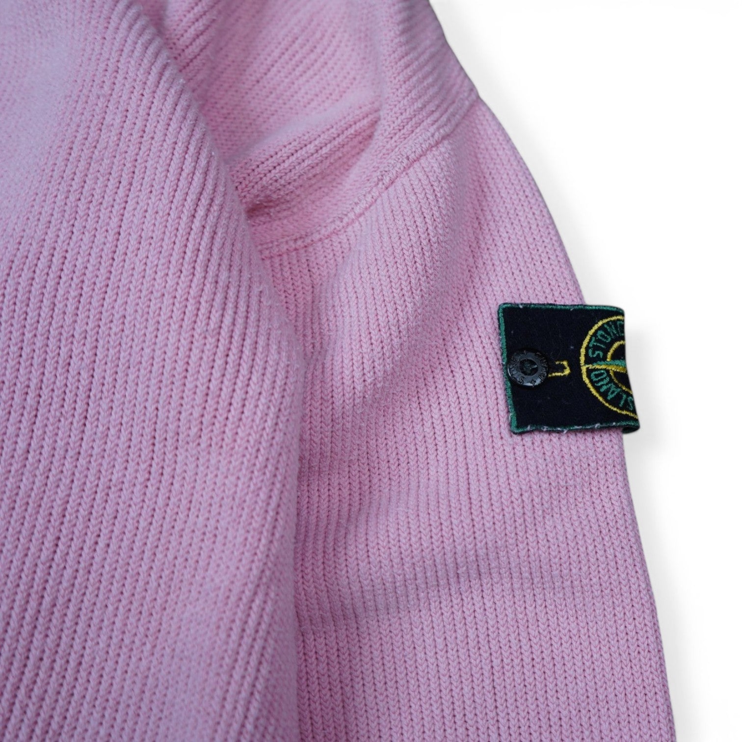 Stone Island Green Edge Knit Sweatshirt