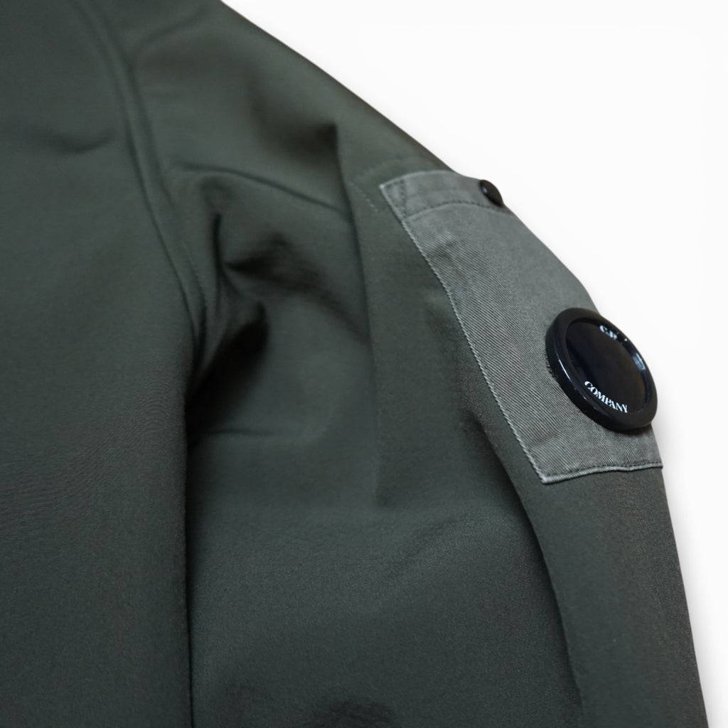 C.p. Company Shell Fleece Lined Lens Hooded Jacket