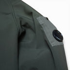 C.p. Company Shell Fleece Lined Lens Hooded Jacket