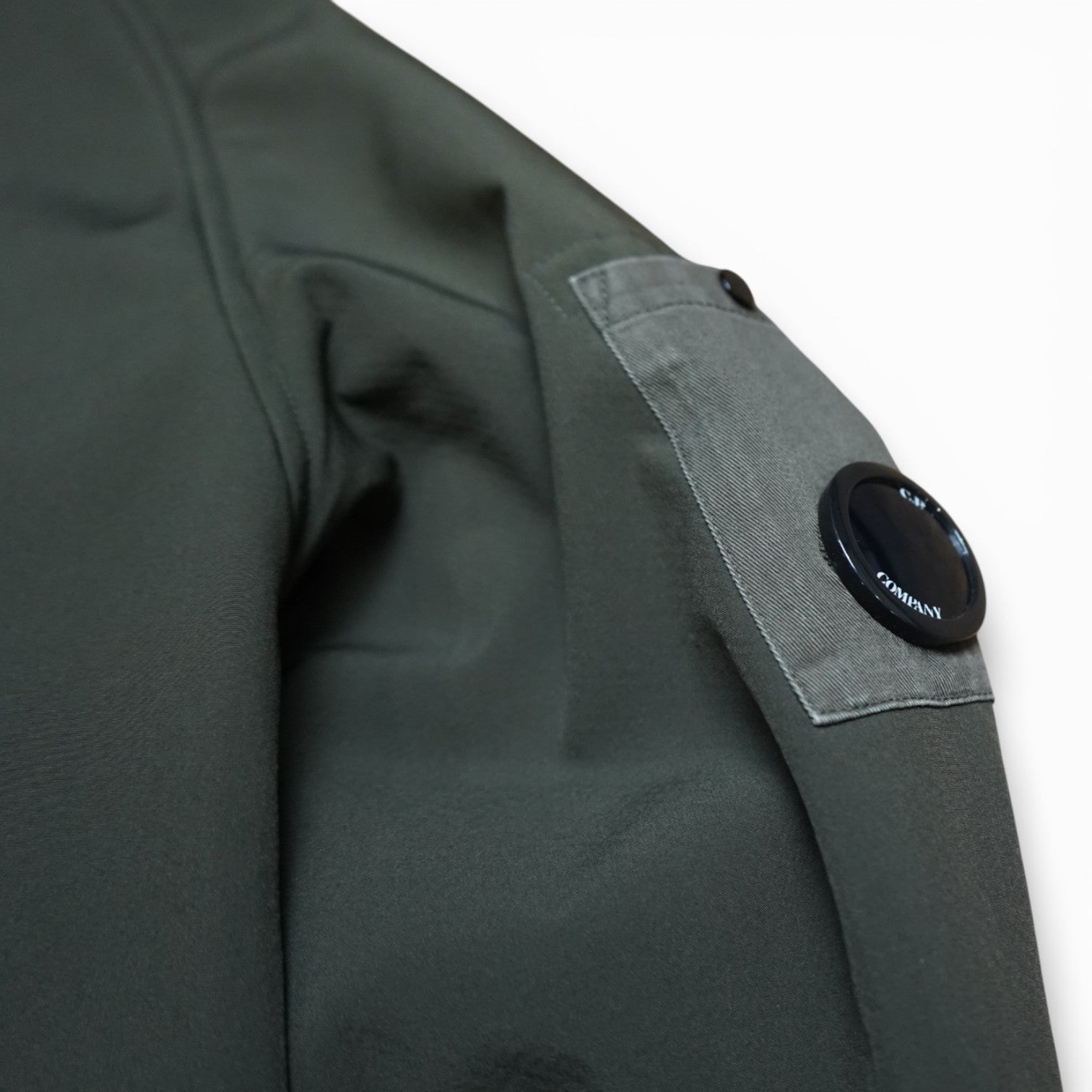 C.p. Company Shell Fleece Lined Lens Hooded Jacket