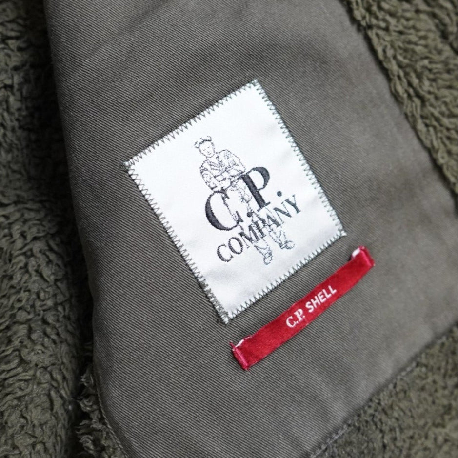 C.p. Company Shell Fleece Lined Lens Hooded Jacket