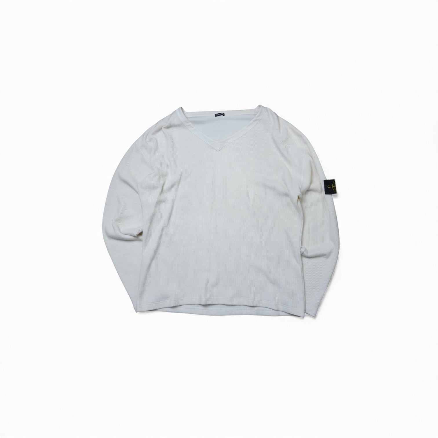 Stone Island V-neck Ribbed Sweatshirt