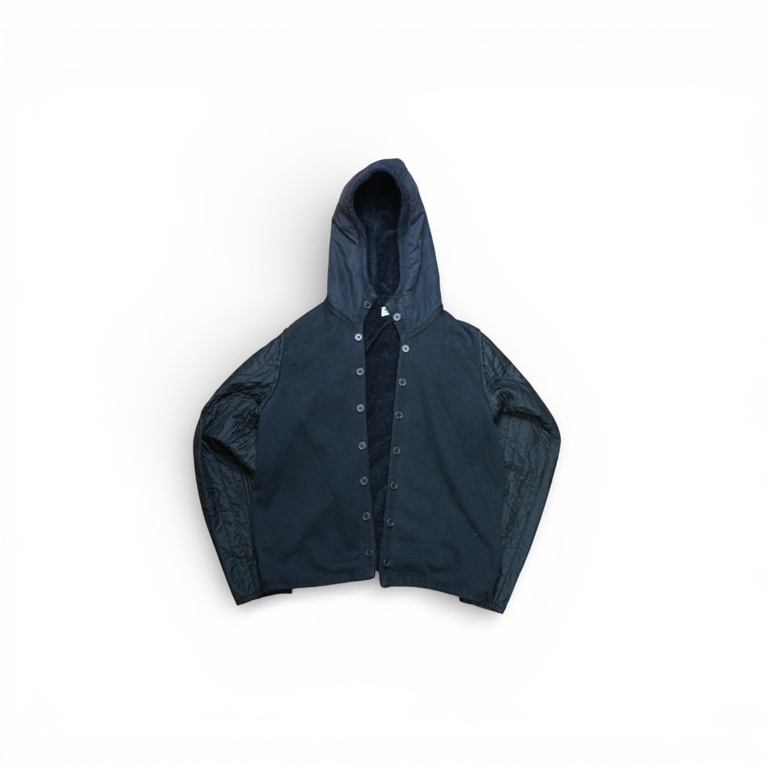 C.p. Company Fleece Lined Button Hoodie