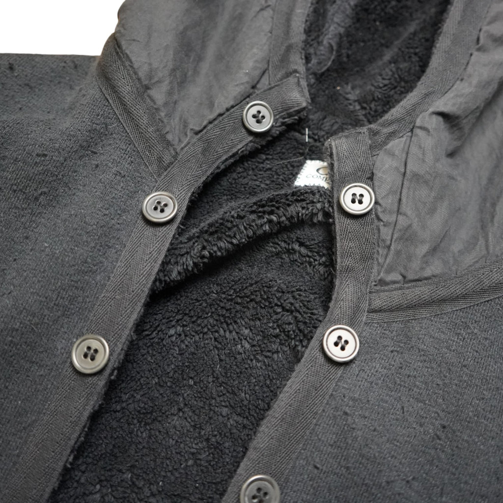 C.p. Company Fleece Lined Button Hoodie
