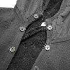 C.p. Company Fleece Lined Button Hoodie