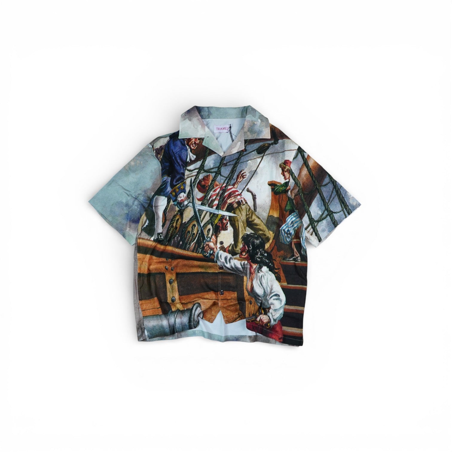 Thames Boarding Graphic Button Up Shirt