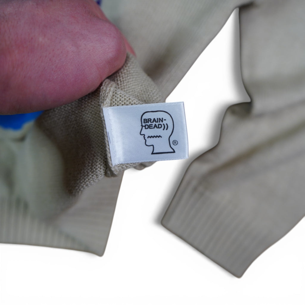 Brain Dead Embroidered Knit Sweatshirt