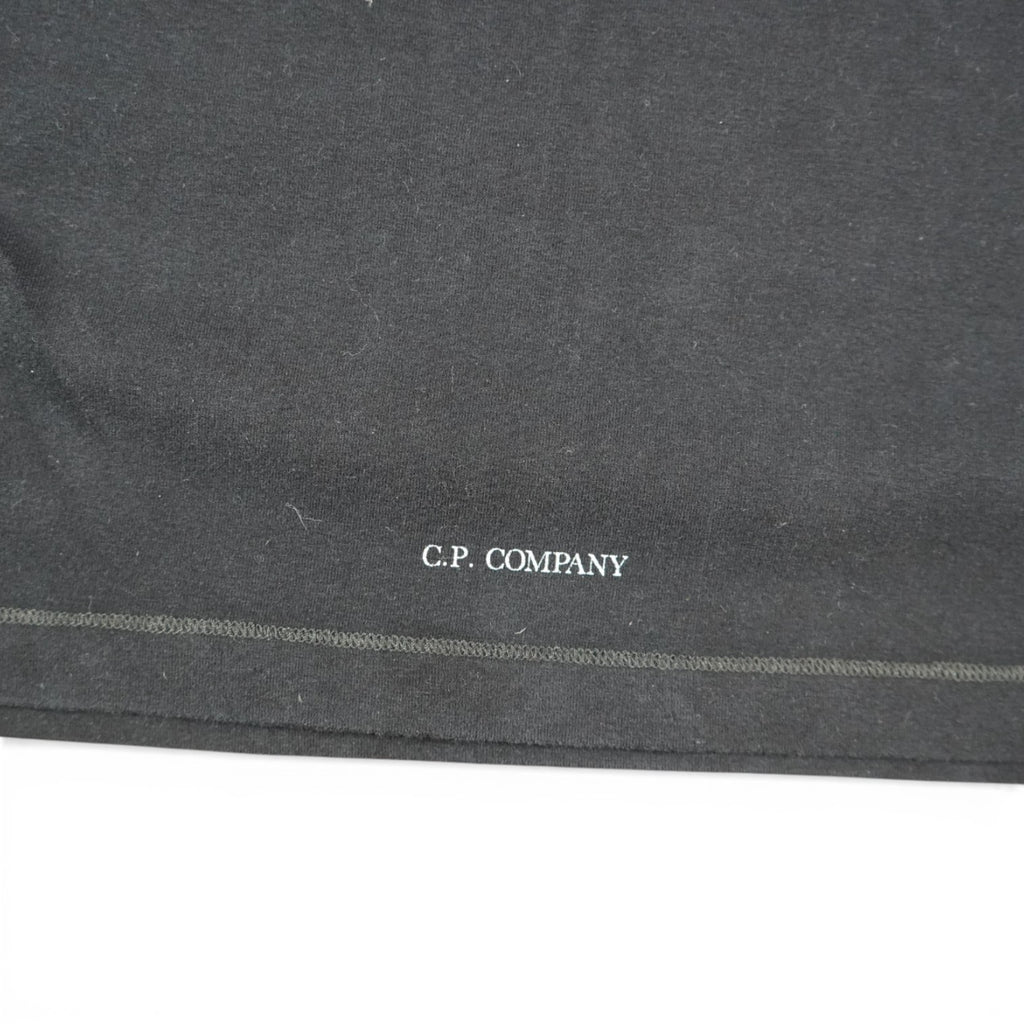 C.p. Company Quarter Zip Logo Sweater