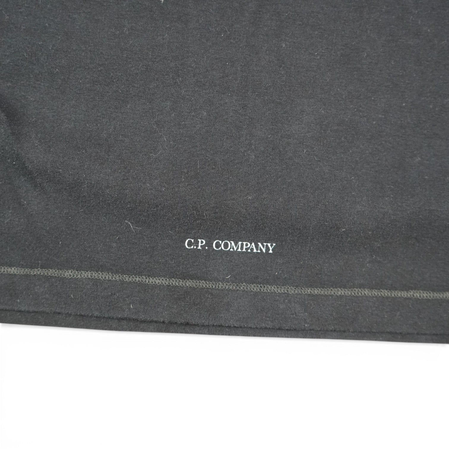 C.p. Company Quarter Zip Logo Sweater