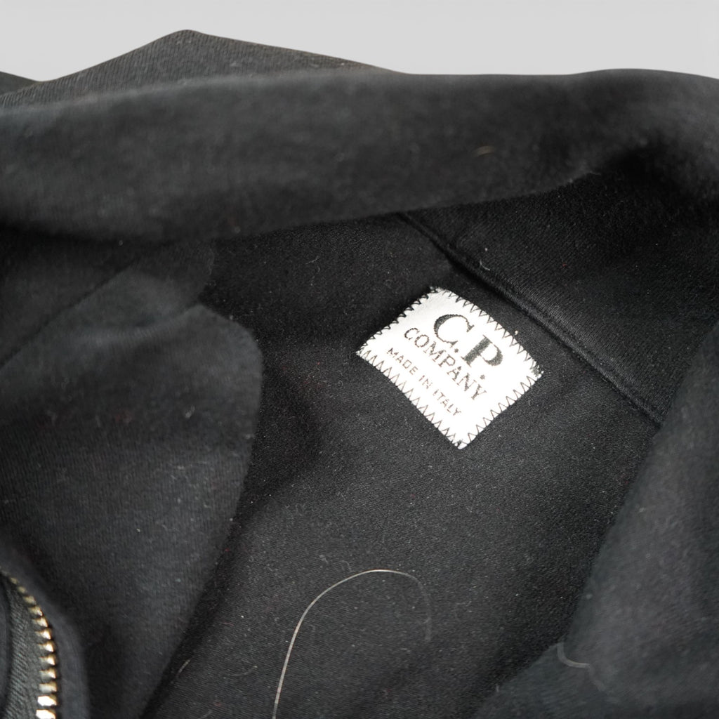 C.p. Company Quarter Zip Logo Sweater