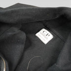 C.p. Company Quarter Zip Logo Sweater