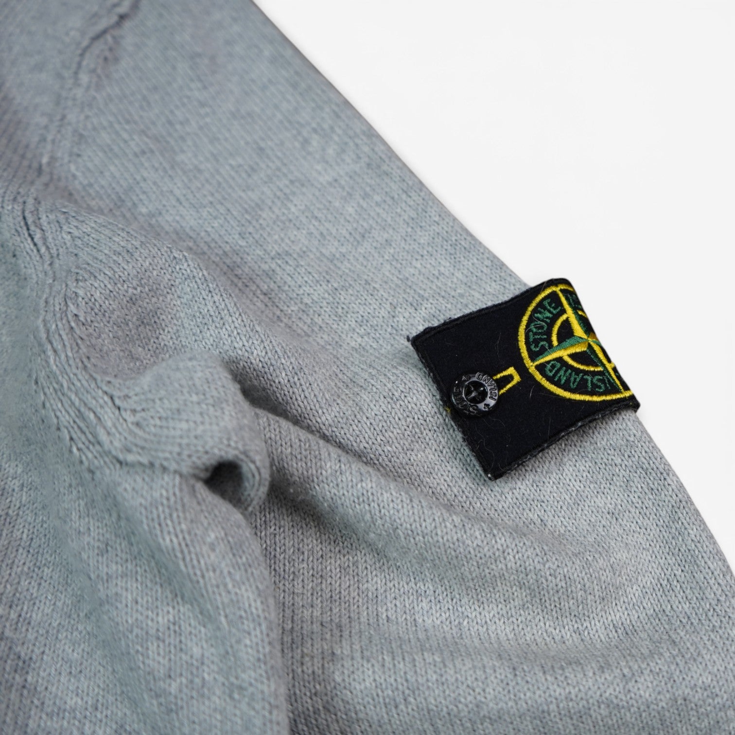 Stone Island Nylon And Wool Zip Up Hoodie