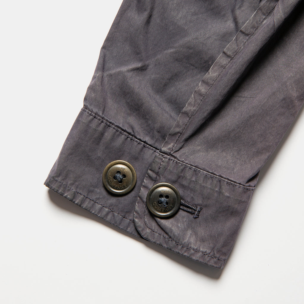 C.p. Company 50 Fili Zip Overshirt With Hidden Chest Pocket